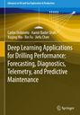 Titel: "Deep Learning Applications for Drilling Performance". Autoren: Carlos Urdaneta, Aamir Bader Shah, Xuqing Wu, Xin Fu, Jiefu Chen. Oben ein blauer Bereich, darunter gelb-braune Schichten mit weißen Linien. Unten rechts ein Verlagssymbol.