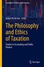 "The Philosophy and Ethics of Taxation" von Robert W. McGee. Illustration einer stilisierten Skyline bei Nacht.