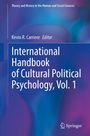 Text: "International Handbook of Cultural Political Psychology, Vol. 1." Blau-lila Hintergrund, Springer-Logo unten rechts.