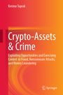 Titel: "Crypto-Assets & Crime". Untertitel: Erfahrungen mit Betrug und Geldwäsche. Autor: Kerime Toprak. Hintergrund: Rot-Orange Farbverlauf.