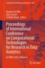 Titel: Proceedings of International Conference on Computational Technologies for Research in Data Analytics. Rote abstrakte Illustration.