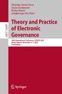 Theory and Practice of Electronic Governance, Buch