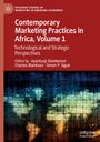 Text: "Contemporary Marketing Practices in Africa, Volume 1. Technological and Strategic Perspectives." Unten stilisiertes Weltkartenbild.