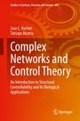 Titel: "Complex Networks and Control Theory". Autoren: Jose C. Nacher, Tatsuya Akutsu. Zahnrad-Hintergrund in Orange.