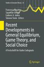 Titel: "Recent Developments in General Equilibrium, Game Theory, and Social Choice". Grauer Hintergrund, gelbes Logo.