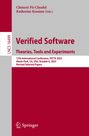 Titel: "Verified Software: Theories, Tools and Experiments". Herausgeber: Clément Pit-Claudel, Katherine Kosaian. 