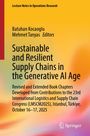 „Sustainable and Resilient Supply Chains“, Konferenzdetails unten. Bunte Farbverläufe, Springer-Logo.