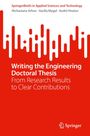 "Writing the Engineering Doctoral Thesis: From Research Results to Clear Contributions" rot-weißes minimalistisches Design.