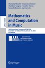 Titel: "Mathematics and Computation in Music". Logo: Tastatur und Noten. Konferenzinfo: MCM 2026, New York.