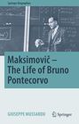 Maksimović – The Life of Bruno Pontecorvo. Springer Biographies. Giuseppe Mussardo. Ein Mann mit Anzug vor Tafeln.