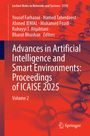 Titel: "Advances in Artificial Intelligence and Smart Environments: Proceedings of ICAISE 2025". Rote abstrakte Illustration.