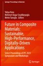 „Future in Composite Materials: Sustainable, High-Performance, Digitally-Driven Applications“. Unten rechts ein Logo.