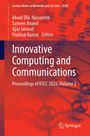 Text: „Innovative Computing and Communications, Proceedings of ICICC 2026, Volume 2“. Rotes abstraktes Muster im Hintergrund.