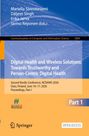 Digital Health, Wireless Solutions, Trustworthy, Nordic Conference 2026, Oulu, Finland, Proceedings Part I. Blau-orange Gestaltung.