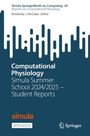 Titel: Computational Physiology. Simula Summer School 2024/2025 – Student Reports. Blaues Cover mit abstraktem Design.
