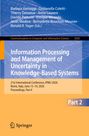 Information Processing and Management of Uncertainty in Knowledge-Based Systems, IPMU 2026, Rome, Italy, Part II.
