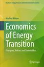 "Economics of Energy Transition" von Machiel Mulder, grünes geometrisches Design, Springer Logo.