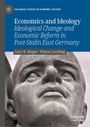 Buchtitel: Economics and Ideology. Autoren: Gary B. Magee, Wayne Geerling. Großes Steingesicht in Nahaufnahme.