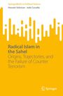 "SpringerBriefs in Political Science. Hussein Solomon, Jude Cocodia. Radical Islam in the Sahel: Origins, Trajectories, and the Failure of Counter-Terrorism." Gelber Hintergrund, Logo unten.