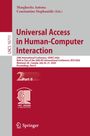 "Universal Access in Human-Computer Interaction" in roter Schrift auf grauem Hintergrund, mit Springer-Logo unten.