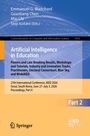 "Artificial Intelligence in Education" steht in Weiß auf Blau. Unten: Konferenzdetails, gelber Hintergrund, Springer-Logo.