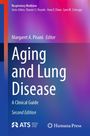 Cover mit Titel "Aging and Lung Disease: A Clinical Guide, Second Edition" von Margaret A. Pisani. Farbverlauf blau-violett.