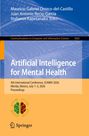 Buchtitel: "Artificial Intelligence for Mental Health". Konferenzdetails: ICAIMH 2026, Mérida, Mexiko, 1.–3. Juli 2026. Springer-Logo.
