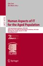 "Human Aspects of IT for the Aged Population", Konferenzdetails, roter Hintergrund, Logo mit Kopfprofil, Springer-Logo.