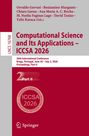 "Computational Science and Its Applications – ICCSA 2026," 26. Konferenz in Braga, Portugal. Roter Hintergrund.