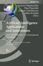 Titel: Artificial Intelligence Applications and Innovations. Logo: Kugel mit farbigen Kurven.