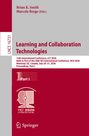 "Learning and Collaboration Technologies" in Rot. Oben Namen der Herausgeber. Unten: Konferenzdetails und Springer-Logo.