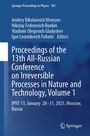 Ein blaues Cover mit Texten zum 13. All-Russian Conference on Irreversible Processes. Unten rechts ein Springer-Logo.