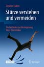 "Stürze verstehen und vermeiden" von Stephen Fadem. Ein Mann fällt rückwärts auf blauem Hintergrund. SACHBUCH, Springer.