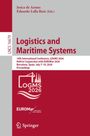 Titel: "Logistics and Maritime Systems." Logo unten: LOGMS 2026. Farben: Grau, Rot.