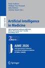 „Artificial Intelligence in Medicine“, AIME 2026, Ottawa, Canada, 24th International Conference. Blaues Layout. Springer-Logo.