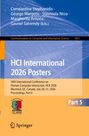 Titel: "HCI International 2026 Posters". Konferenzdetails und Logos in Blau und Orange. Springer-Logo unten.