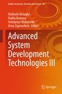 "Advanced System Development Technologies III" von Mykhailo Bezuglyi und anderen. Zahnrad-Hintergrund, Springer-Logo.
