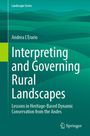 „Interpreting and Governing Rural Landscapes“ von Andrea L’Erario, über Erhaltung in den Anden. Grüntöne mit Bergsilhouette.