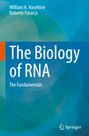 Titel: "The Biology of RNA - The Fundamentals". Autoren: William A. Haseltine, Roberto Patarca. Hintergrund in Blau.