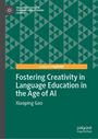 Titel: "Fostering Creativity in Language Education in the Age of AI". Autor: Xiaoping Gao. Grünes geometrisches Muster.