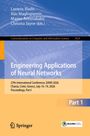 Titel: Engineering Applications of Neural Networks. 27. Internationale Konferenz, EANN 2026, Chania, Griechenland. Cover mit blau-orangem Hintergrund.