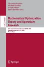 Text: Autoren; Titel: Mathematical Optimization Theory and Operations Research; Konferenzdetails. Springer-Logo unten.
