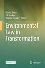 Titel: "Environmental Law in Transformation." Autoren: Moritz Reese, Till Markus, Romina Schaller. Grün-blauer Hintergrund.