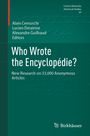 „Who Wrote the Encyclopédie? New Research on 33,000 Anonymous Articles“ von Alain Cernuschi et al., Birkhäuser.