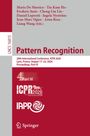 Text: "LNCS 16815, Pattern Recognition, 28th International Conference, ICPR 2026, Lyon, France, August 17–22, 2026, Proceedings, Part IV". 

Logo: Mehrere wissenschaftliche Konferenzlogos.