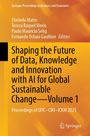 "Shaping the Future of Data, Knowledge and Innovation with AI for Global Sustainable Change—Volume 1" auf orange Hintergrund.