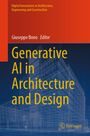 „Generative AI in Architecture and Design“, herausgegeben von Giuseppe Bono. Illustration eines Gebäudegerüsts.