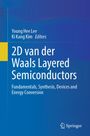 Buchcover mit blauem Hintergrund, Titel: "2D van der Waals Layered Semiconductors", Autoren: Young Hee Lee, Ki Kang Kim.