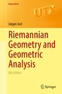 Titel: "Riemannian Geometry and Geometric Analysis, 8th Edition". Schrift groß, in Rot. Springer-Logo unten.