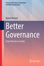 "Professional Practice in Governance and Public Organizations", "Daniel Armani", "Better Governance", "From Theories to Codes". Buntes, geometrisches Muster im Hintergrund.